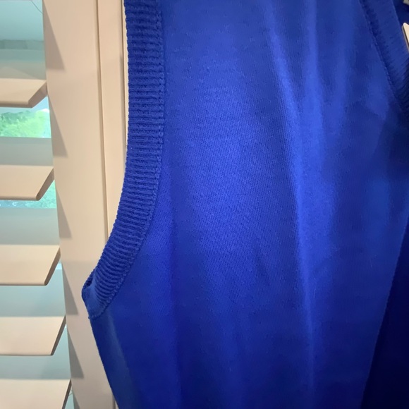 NWT Y2K vintage wool blend royal blue knit sweater vest - Picture 5 of 6